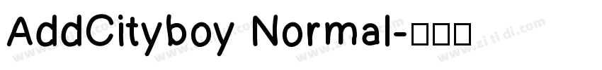 AddCityboy Normal字体转换